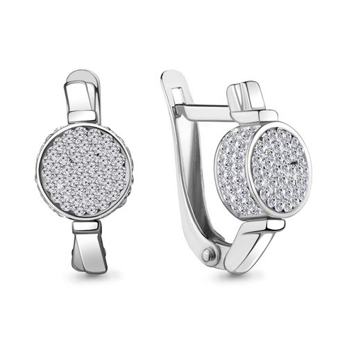 Сапфир каталог товаров Серьги из серебра с стеклом