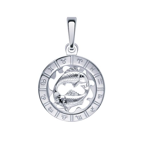 Сапфир каталог товаров Подвеска знак зодиака из серебра