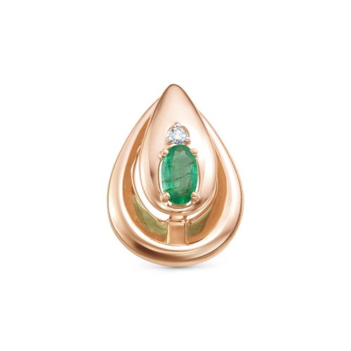 Сапфир каталог товаров Подвеска из золота с бриллиантом, изумрудом