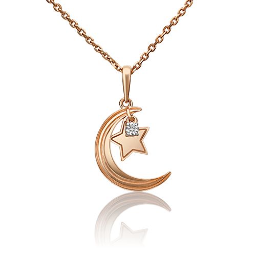 Сапфир каталог товаров Подвеска из золота с фианитом