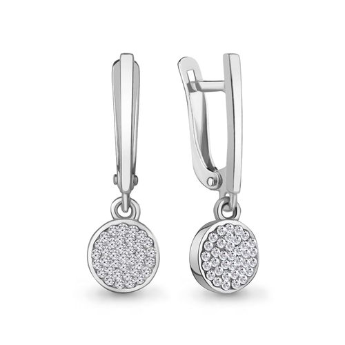 Сапфир каталог товаров Серьги из серебра с стеклом