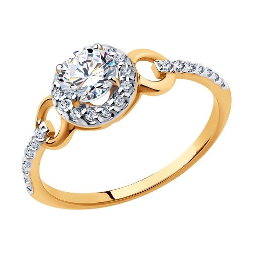 Сапфир каталог товаров Кольцо из золота с фианитом