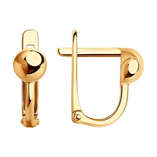 Сапфир каталог товаров Серьги детские из золота