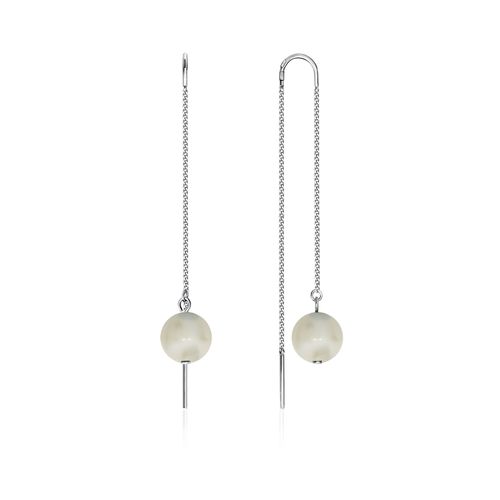 Сапфир каталог товаров Серьги продевки из серебра с жемчугом