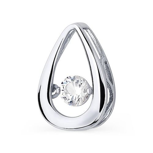 Сапфир каталог товаров Подвеска из серебра с фианитом