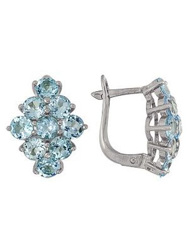 Сапфир каталог товаров Серьги из серебра с топазом