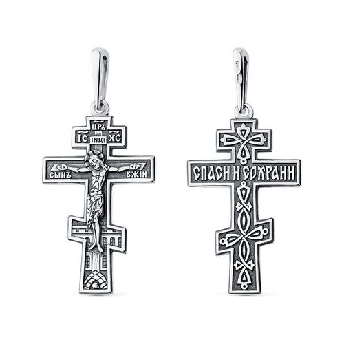 Сапфир каталог товаров Подвеска крест из серебра