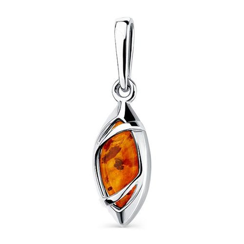 Сапфир каталог товаров Подвеска из серебра с янтарем