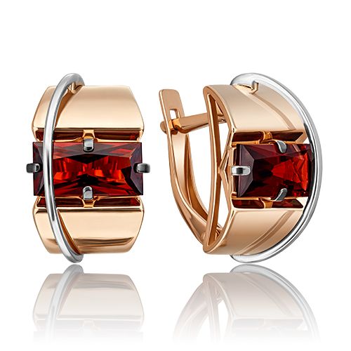 Сапфир каталог товаров Серьги из золота с гранатом