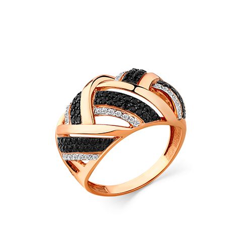 Сапфир каталог товаров Кольцо из золота с фианитом, шпинелью