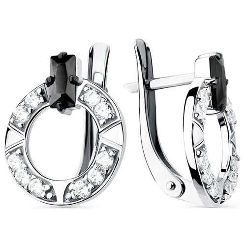 Сапфир каталог товаров Серьги из серебра с фианитом