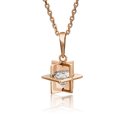 Сапфир каталог товаров Подвеска из золота с фианитом