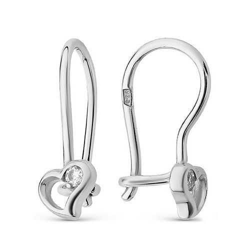 Сапфир каталог товаров Серьги детские из серебра с фианитом