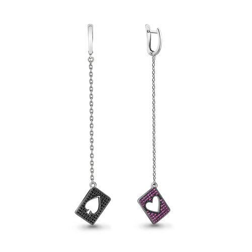 Сапфир каталог товаров Серьги из серебра с корундом