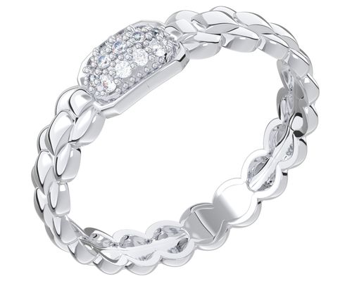 Сапфир каталог товаров Кольцо из серебра с фианитом