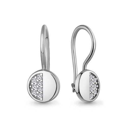 Сапфир каталог товаров Серьги детские из серебра с фианитом