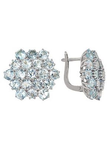 Сапфир каталог товаров Серьги из серебра с топазом