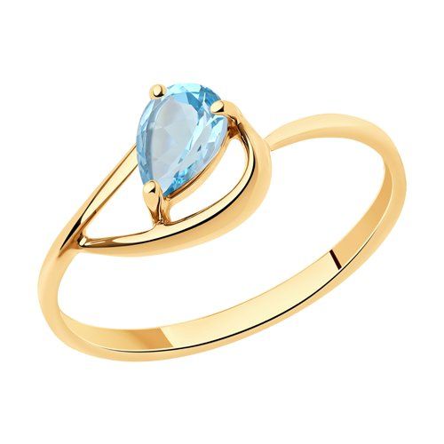 Сапфир каталог товаров Кольцо из золота с топазом