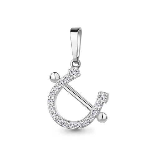 Сапфир каталог товаров Подвеска из серебра с фианитом