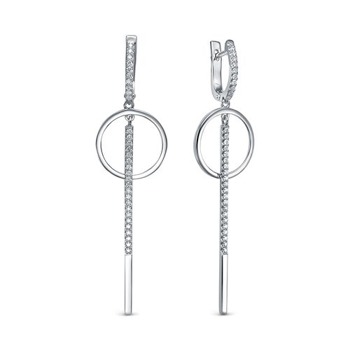 Сапфир каталог товаров Серьги из белого золота с бриллиантом