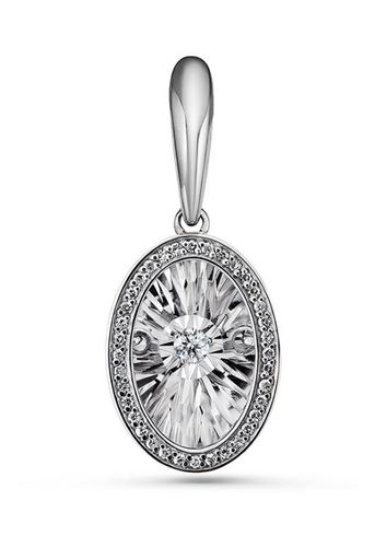 Сапфир каталог товаров Подвеска из белого золота с бриллиантом