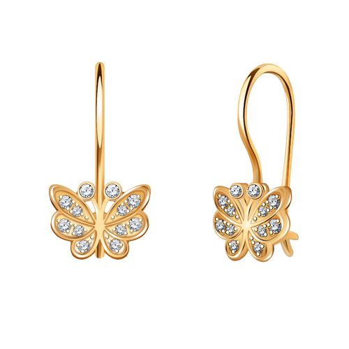 Сапфир каталог товаров Серьги из золота с фианитом