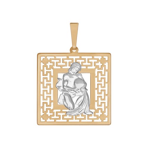 Сапфир каталог товаров Подвеска знак зодиака Водолей из золота