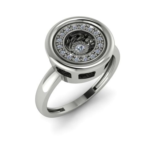 Сапфир каталог товаров Кольцо из белого золота с бриллиантом