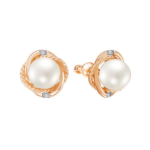 Сапфир каталог товаров Серьги гвоздики из золота с фианитом, жемчугом Сапфир каталог товаров Серьги гвоздики из золота с фианитом, жемчугом