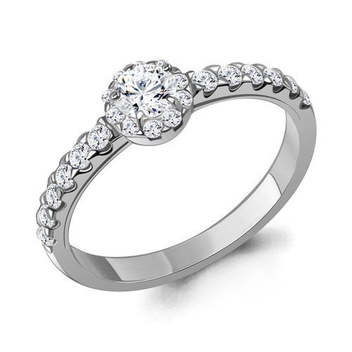 Сапфир каталог товаров Кольцо из серебра с фианитом