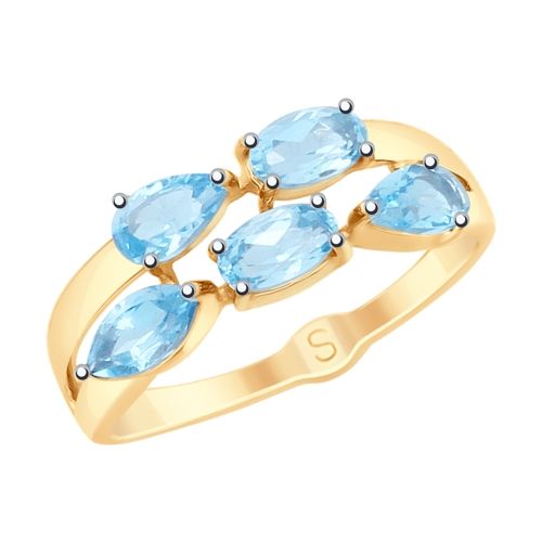 Сапфир каталог товаров Кольцо из золота с топазом