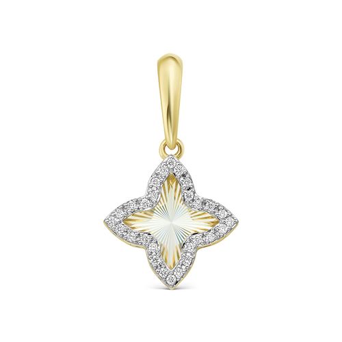 Сапфир каталог товаров Подвеска из желтого золота с бриллиантом