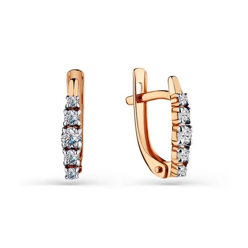 Сапфир каталог товаров Серьги из золота с фианитом