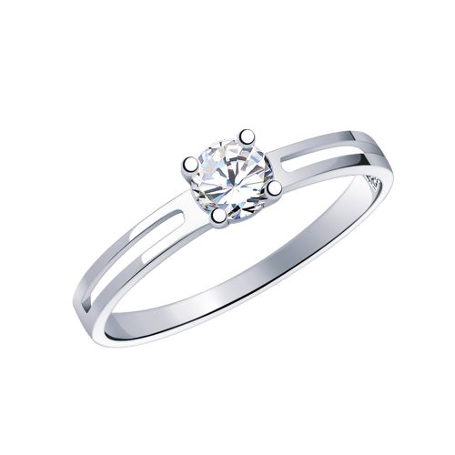 Сапфир каталог товаров Кольцо из серебра с фианитом