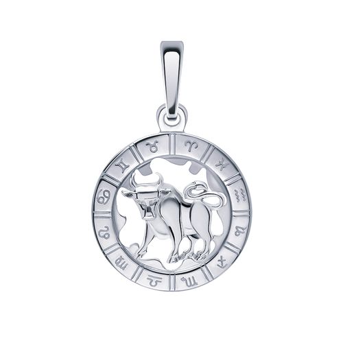 Сапфир каталог товаров Подвеска знак зодиака из серебра