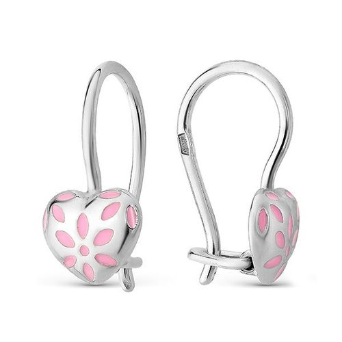 Сапфир каталог товаров Серьги детские из серебра с эмалью