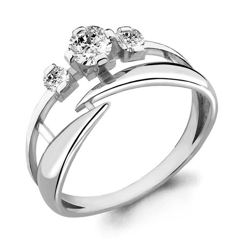 Сапфир каталог товаров Кольцо из серебра с фианитом