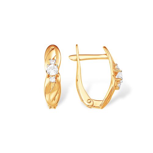 Сапфир каталог товаров Серьги из золота с фианитом