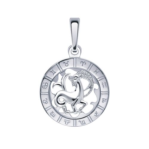 Сапфир каталог товаров Подвеска знак зодиака из серебра