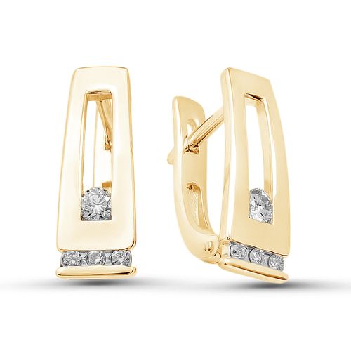 Сапфир каталог товаров Серьги из золота с бриллиантом