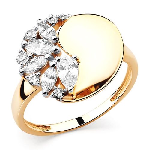 Сапфир каталог товаров Кольцо из золота с фианитом