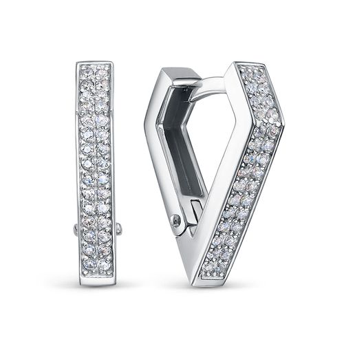 Сапфир каталог товаров Серьги из серебра с фианитом