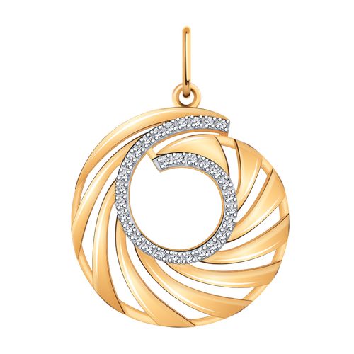 Сапфир каталог товаров Подвеска из золота с фианитом