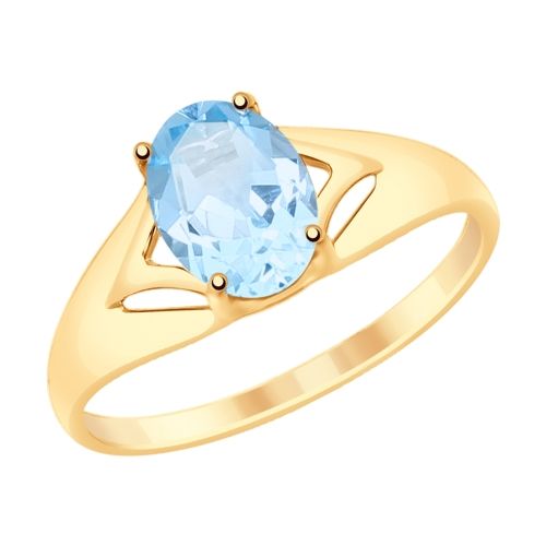 Сапфир каталог товаров Кольцо из золота с топазом