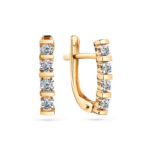 Сапфир каталог товаров Серьги из золота с фианитом