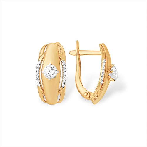 Сапфир каталог товаров Серьги из золота с фианитом