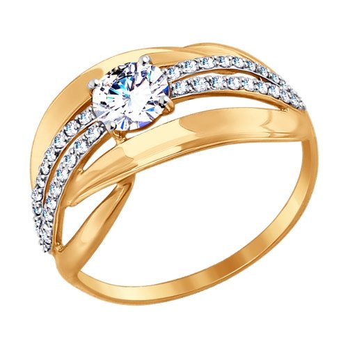 Сапфир каталог товаров Кольцо из золота с фианитом