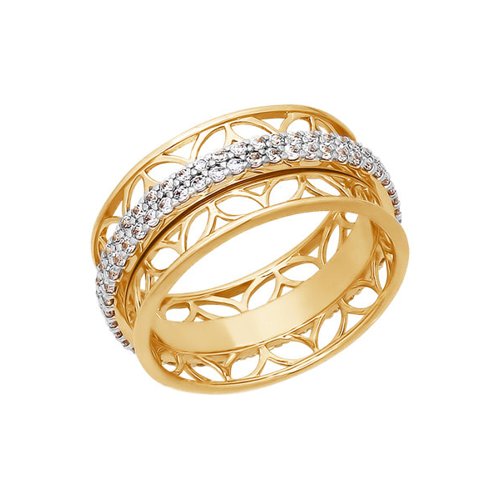 Сапфир каталог товаров Кольцо из золота с фианитом