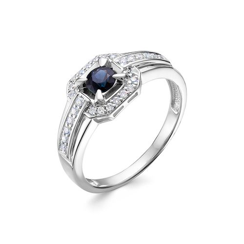 Сапфир каталог товаров Кольцо из белого золота с бриллиантом, сапфиром
