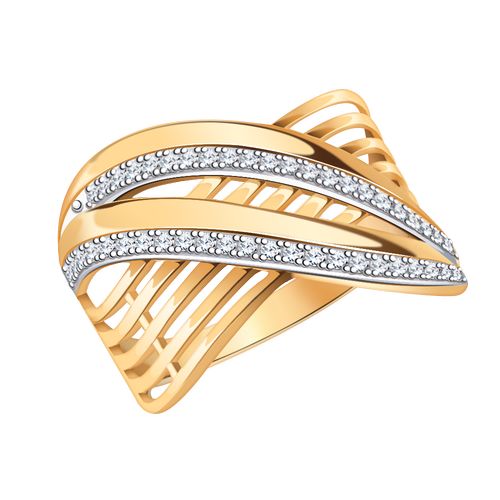 Сапфир каталог товаров Кольцо из золота с фианитом